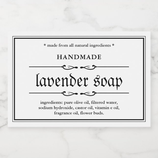Soap Label Packaging Design (Single Label)