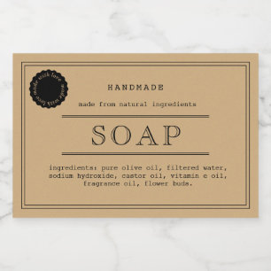 Soap Label Packaging Design