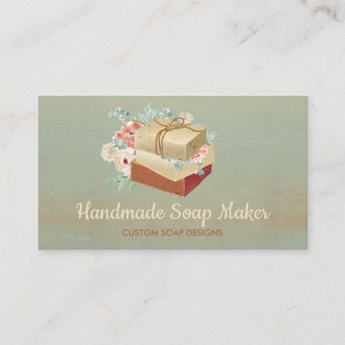 Soap Maker Rustic Business Card Zazzle.co.uk