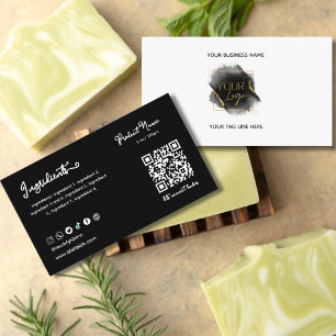 Soap making Black Ingredient Order Insert