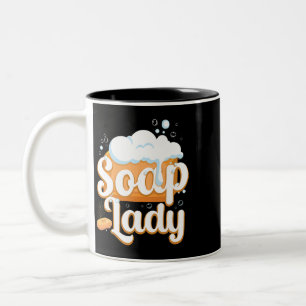 Soap Making Crafting Soap Lady Two-Tone Coffee Mug