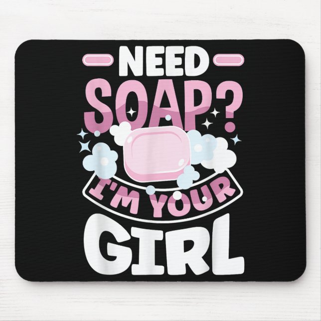 Soap Making Soap Maker Funny Mouse Mat (Front)