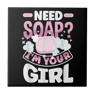 Soap Making Soap Maker Funny Tile