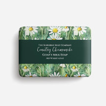 Soap Packaging Paper watercolor chamomile flowers