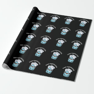 Soap-phisticated Funny Soap Pun Dark BG Wrapping Paper