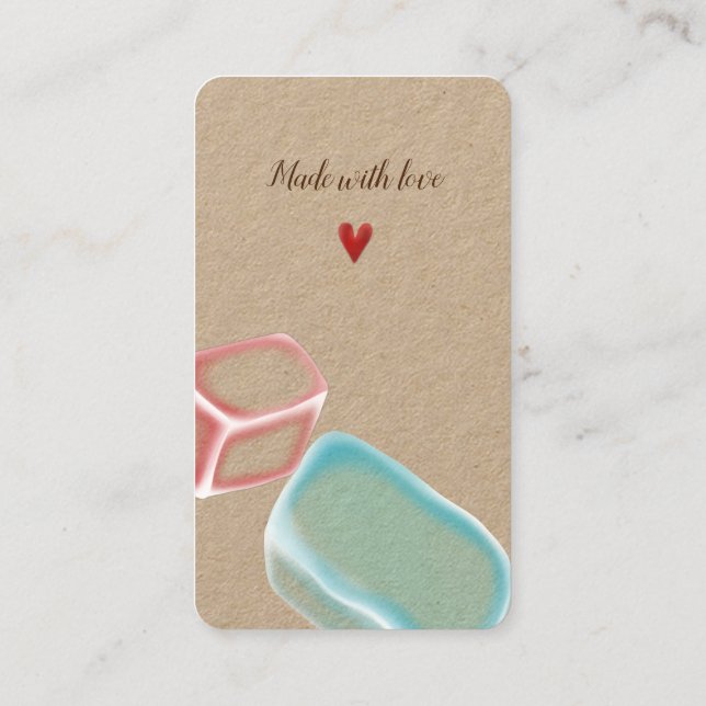 "Soap Seife amazing cute Marketing" Business Card (Back)