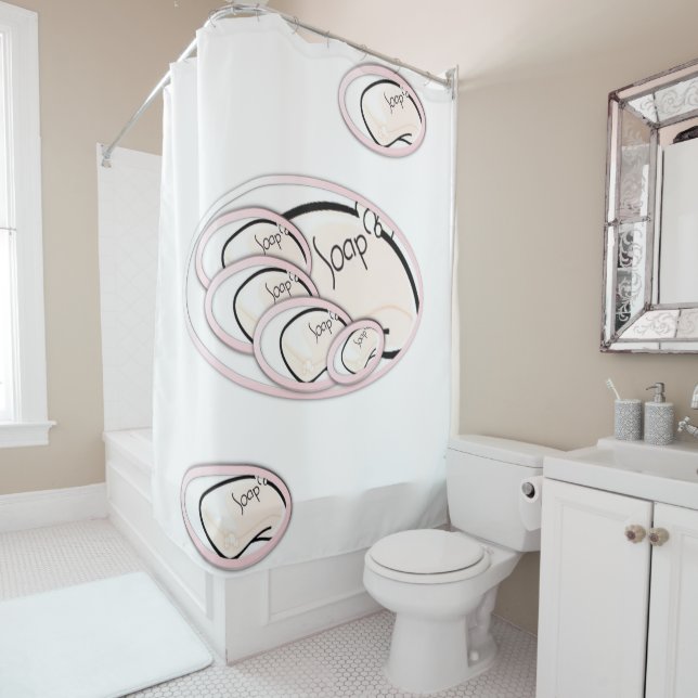 Soap Shower Curtain (In Situ)