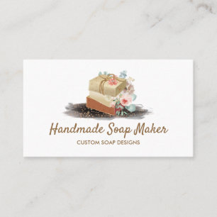 Soap Sparkle Floral Business Card