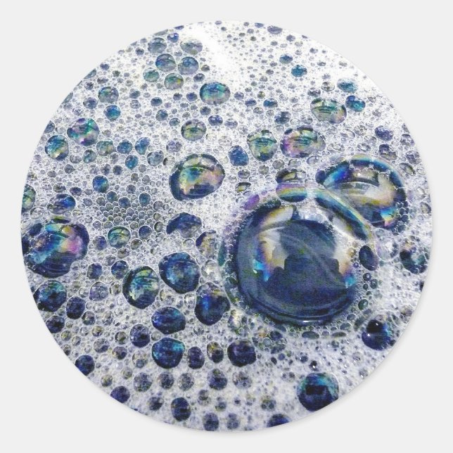 Soap Suds Classic Round Sticker (Front)