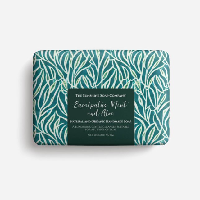 Soap Wrapping Sheet - abstract green leaves (Creator Uploaded)