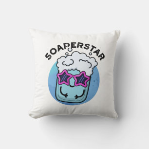 Soaperstar Funny Superstar Soap Pun Cushion
