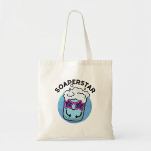 Soaperstar Funny Superstar Soap Pun Tote Bag
