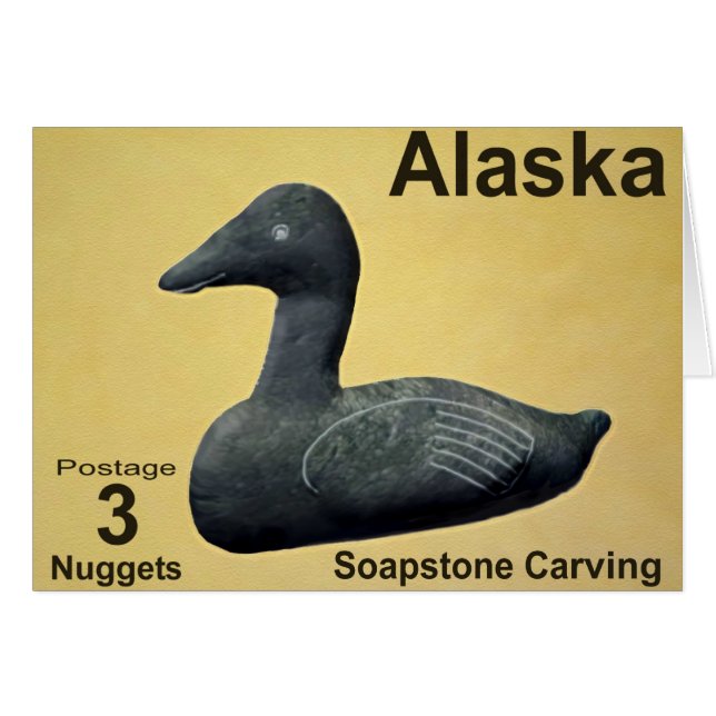 Soapstone Eider - Alaska Postage (Front Horizontal)