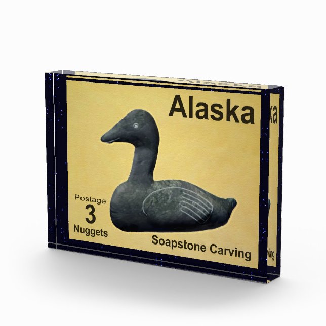 Soapstone Eider - Alaska Postage Photo Block (Right)