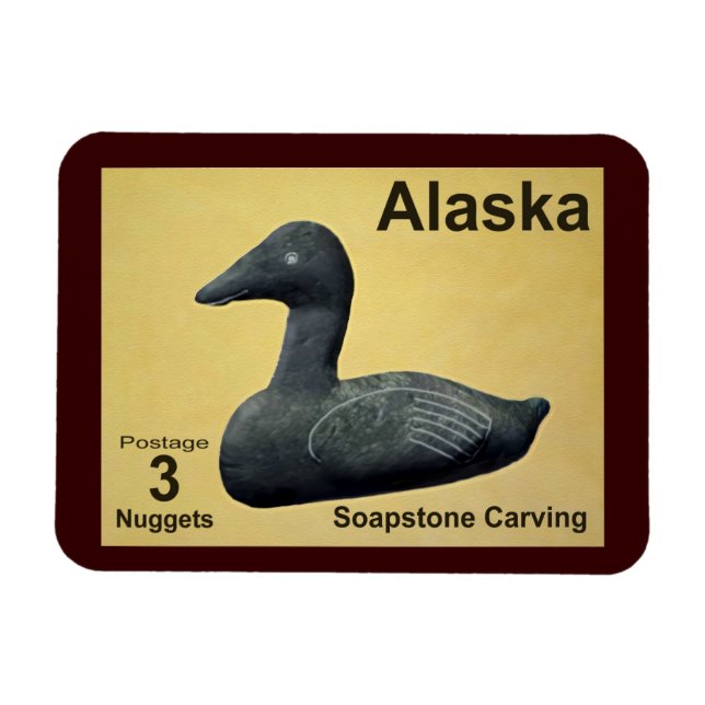 Soapstone Eider Magnet (Horizontal)