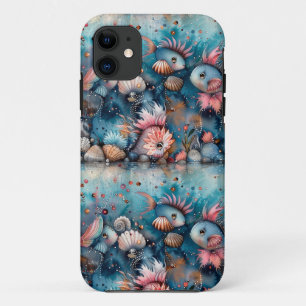 Soapy sea funny fish inhabitants iPhone 11 case