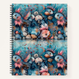 Soapy sea funny fish inhabitants notebook