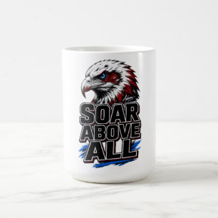 Soar Above All Bald Eagle Power Art Coffee Mug