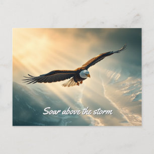 Soar above the storm    postcard