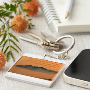 Soar, For More  Key Ring
