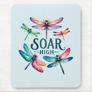 Soar High - Artistic Dragonfly Mouse Mat