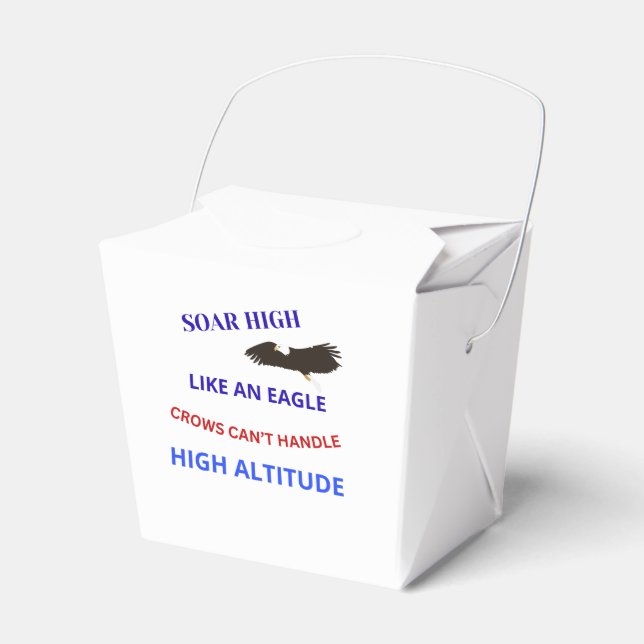 Soar High Like an Eagle  Favour Box (Front Side)