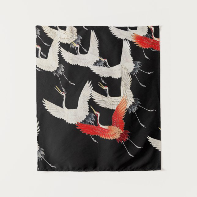 Soar! Japanese woodblock print. Tapestry (Front)