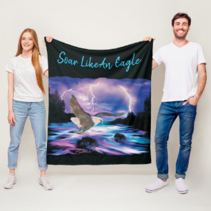 Soar Like An Eagle Fleece Blanket