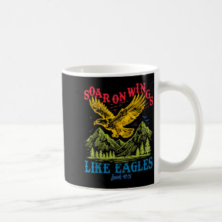 Soar On Wings Like Eagles Isaiah 40_31 Bird Vintag Coffee Mug