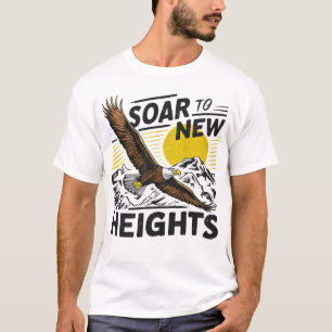 Soar to New Heights: Inspirational Eagle and Mount T-Shirt