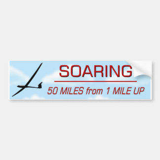 Soaring 50:1 Distance Bumper Sticker