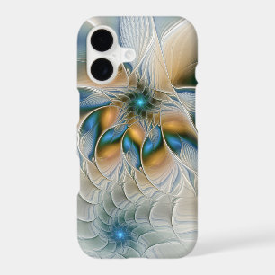 Soaring, Abstract Fantasy Fractal Art With Blue