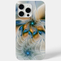 Soaring, Abstract Fantasy Fractal Art With Blue