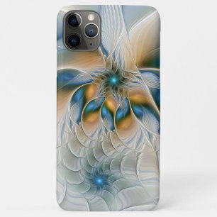Soaring, Abstract Fantasy Fractal Art With Blue iPhone 11 Pro Max Case