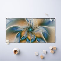 Soaring, Abstract Fantasy Fractal Art With Blue