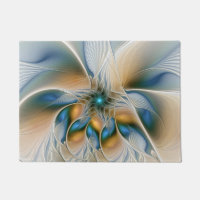 Soaring, Abstract Fantasy Fractal Art With Blue