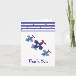 Soaring Aeroplane Thank You Card
