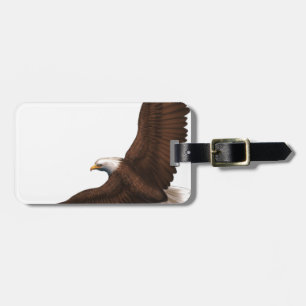 Soaring Bald Eagle Luggage Tag