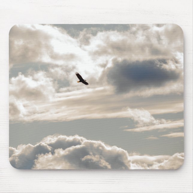 Soaring Bald Eagle Mouse Mat (Front)
