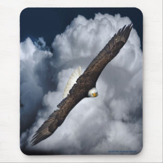 Soaring Bald Eagle Wildife Photo 5 Mouse Mat