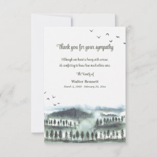 Soaring Bereavement Thank You Card