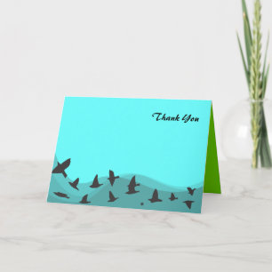 SOARING BIRDS Bar Bat Mitzvah Thank-You Card
