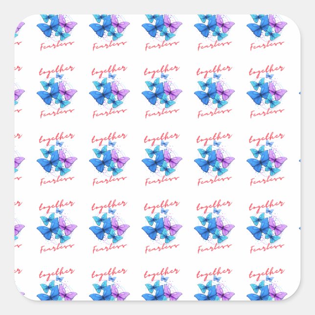 Soaring Butterflies: A Symbol of Hope and Transfor Square Sticker (Front)