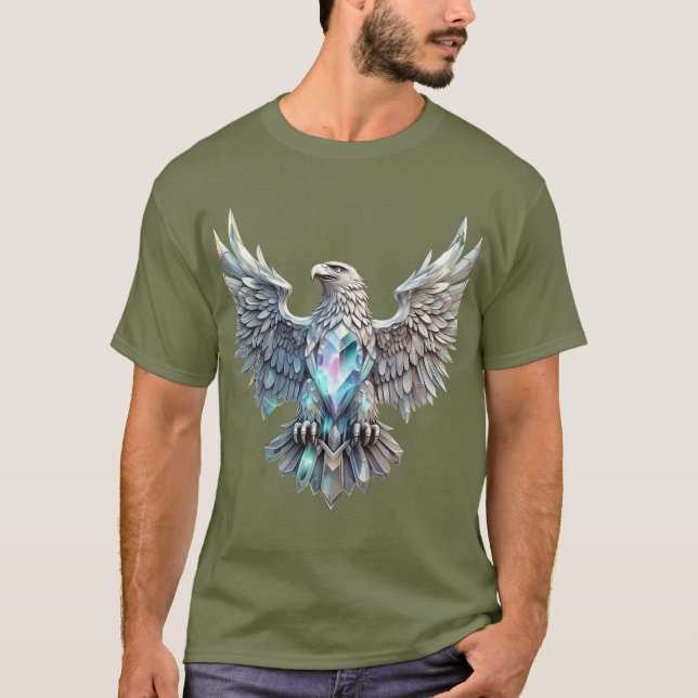 Soaring Crystal Eagle – A Symbol of Transformation T-Shirt (Front)