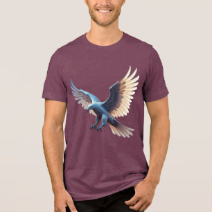 Soaring Crystal Eagle – Symbol of Transformation Tri-Blend Shirt