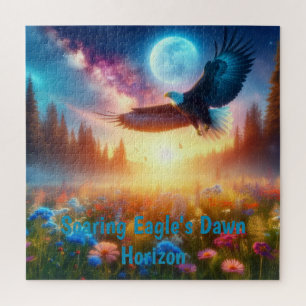 Soaring Eagle's Dawn Horizon Jigsaw Puzzle