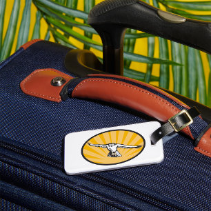 Soaring Falcon Bold Bird of Prey Luggage Tag