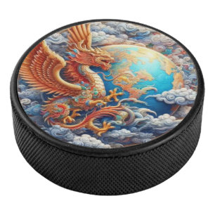 Soaring Garuda Hockey Puck
