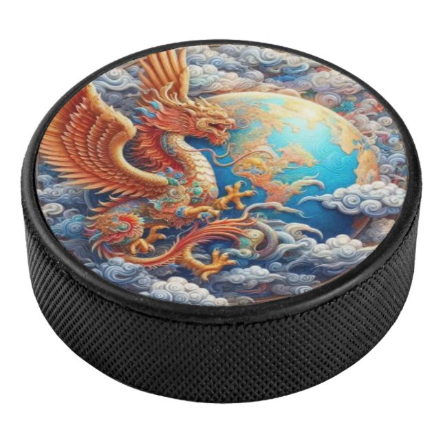 Soaring Garuda Hockey Puck (3/4)