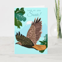 Soaring Hawk Celebration Card